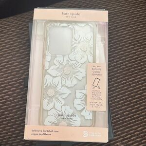 kate spade Case for Samsung Galaxy S20 Ultra 5G, Hollyhock Floral Clear + Stones